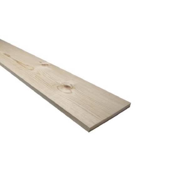 Unbranded 1 in. x 10 in. x 10 ft. Premium Square Edge Whitewood Common Softwood Board