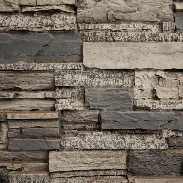 Universal Outside Corner for EverStone Faux Stone Siding Panels, 3"W x 3"D x 48"H, Urban Color