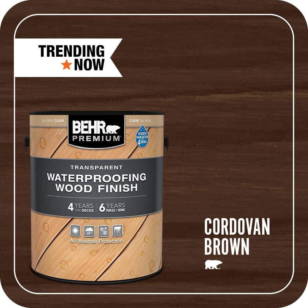 BEHR PREMIUM 1 gal. #T-104 Cordovan Brown Transparent