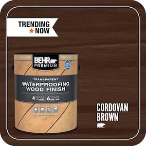 1 gal. #T-104 Cordovan Brown Transparent Waterproofing Exterior Wood Finish