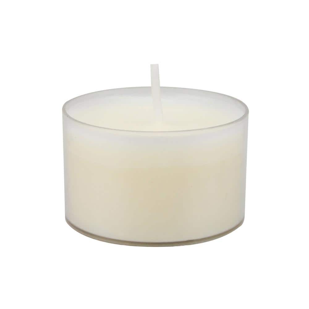 Sustainable Palm Wax White Tealight Candles, 96 Pack