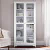 Home Decorators Collection Bradstone 72 in. White Bookcase with Glass ...