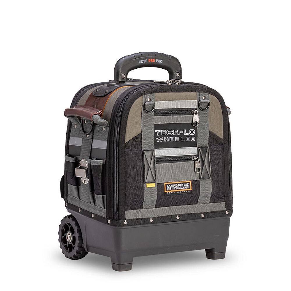 Tech-LC Wheeler Black and Gray Nylon Rolling Tool Bag