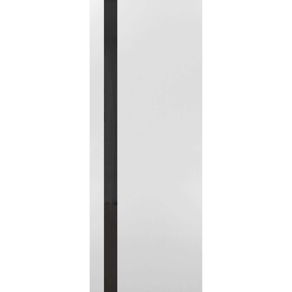 36 in. x 96 in. Solid Wood Black Glass White Interior Door Slab price history on PriceWatchPro