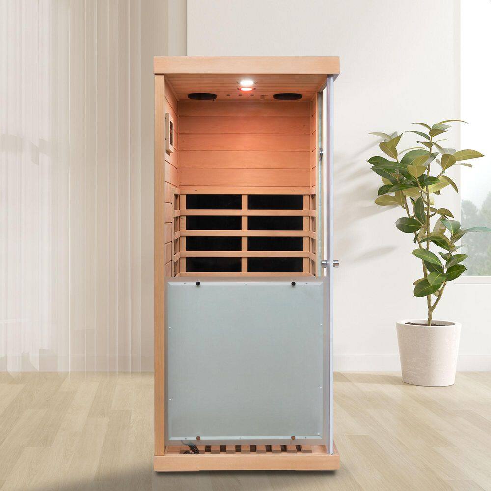 1-Person Indoor Hemlock Infrared Sauna with Left Door Opening and 6 Far-Infrared Carbon Heaters price history on PriceWatchPro