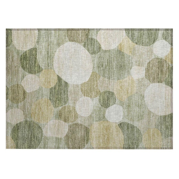 Chantille Machine Washable Indoor/Outdoor Abstract ACN2375 Sage 2 ft. x 3 ft. Accent Rug