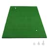 Costway 5 ft. x 3 ft. Standard Realistic Feel Golf Practice Mat Putting Mat  Synthetic Turf With 3 Tees SP37806 - The Home Depot