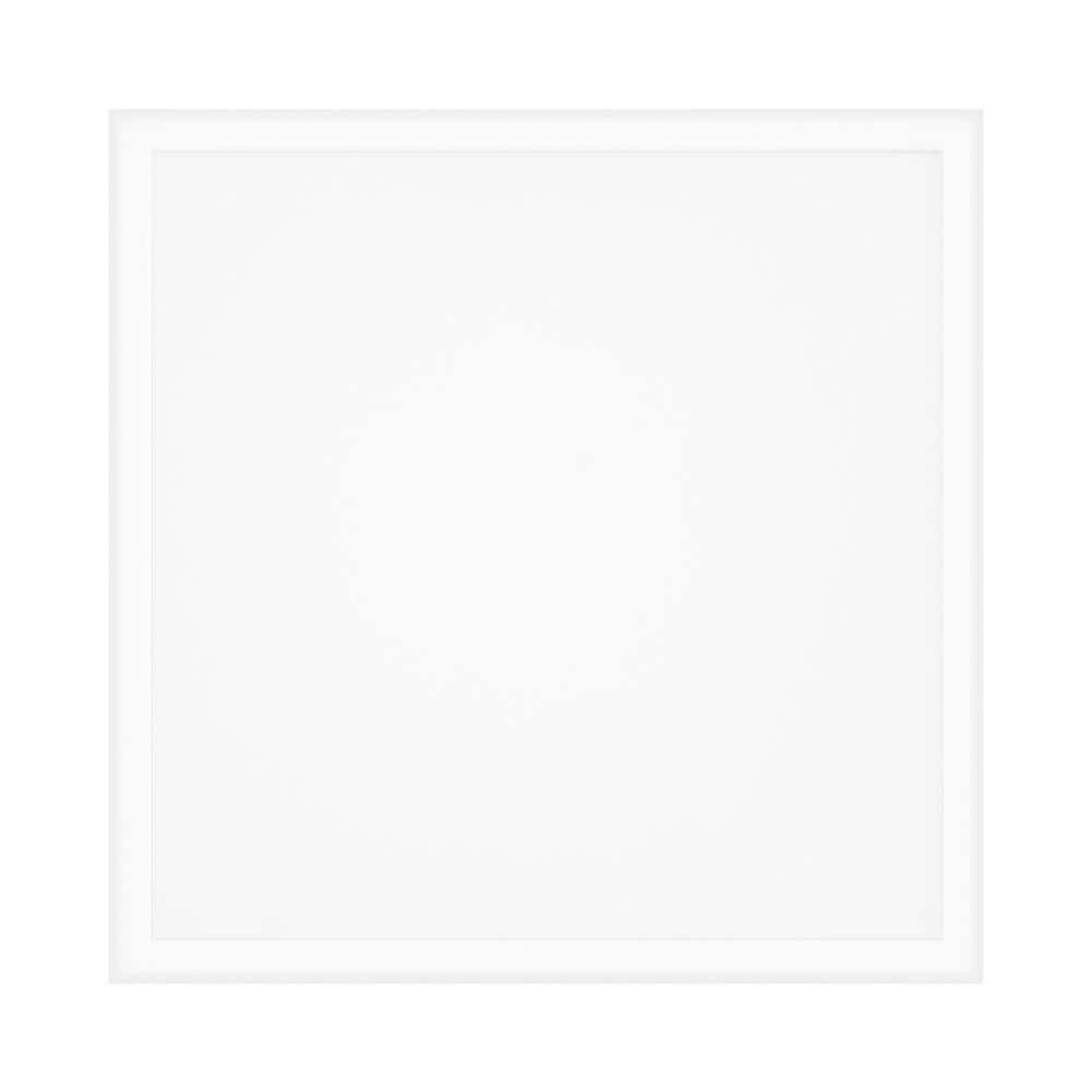 Euri Lighting 2 ft. x 2 ft. White Integrated LED Flat Panel, 4000K, 40 ...