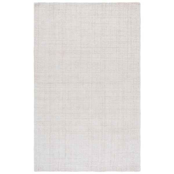 Abstract 5 ft. x 8 ft. Beige Classic Marle Area Rug