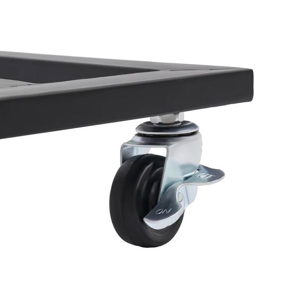 HANABASS Mobile Flower Pot Tray Wheels Rolling Plant Stand For Decor Plant Pot Mover Water Catchers