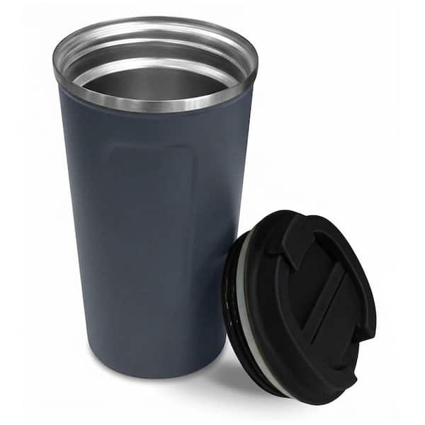 Unbranded 17 oz. Blue Stainless Steel Insulated Travel Coffee Mug Cup with  Lid for Hot or Cold Drinks, 1 Piece 29ESA05630
