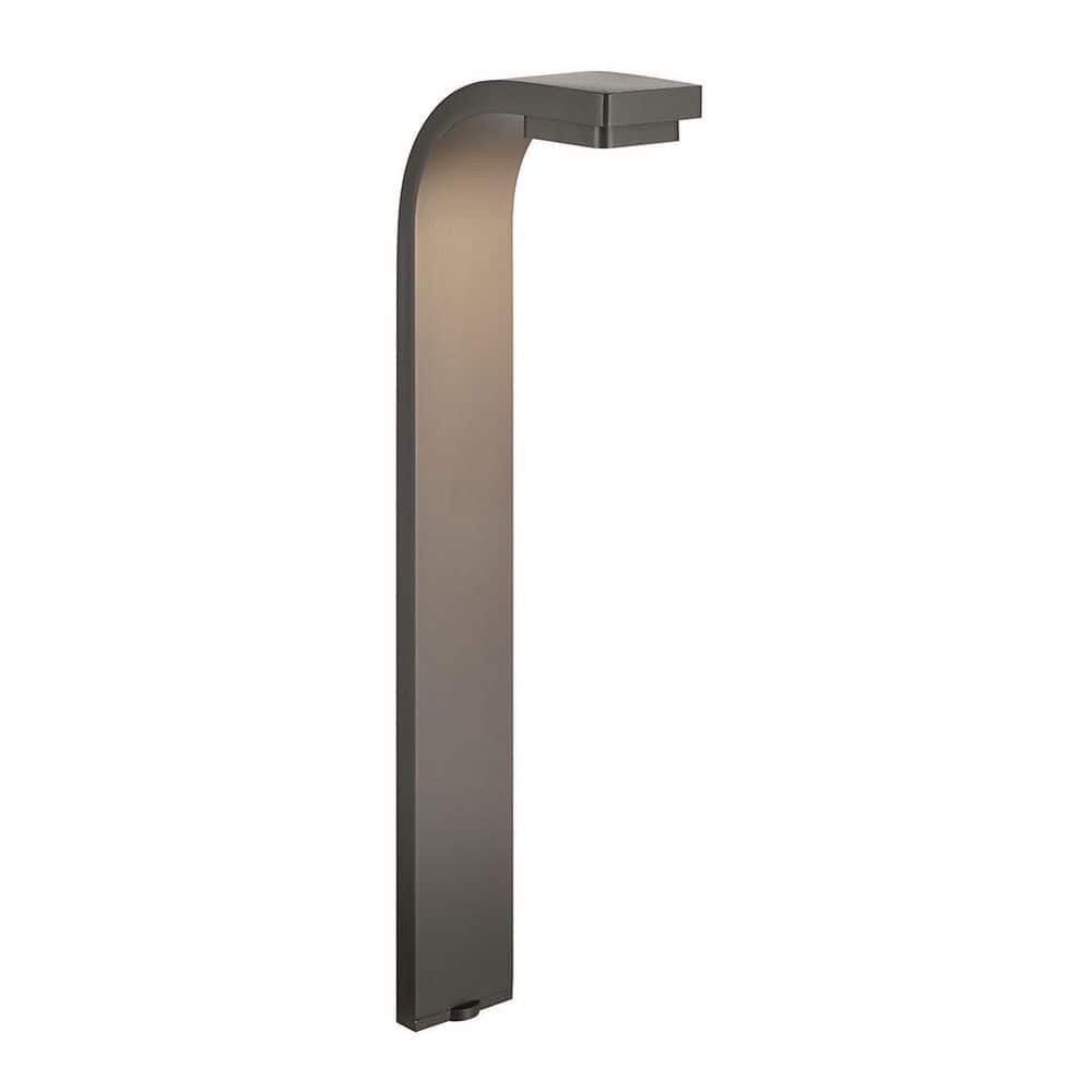 12 Volt 2700K LED 22.5 in. Weather Resistant Curved Path Light in Textured Architectural Bronze price history on PriceWatchPro