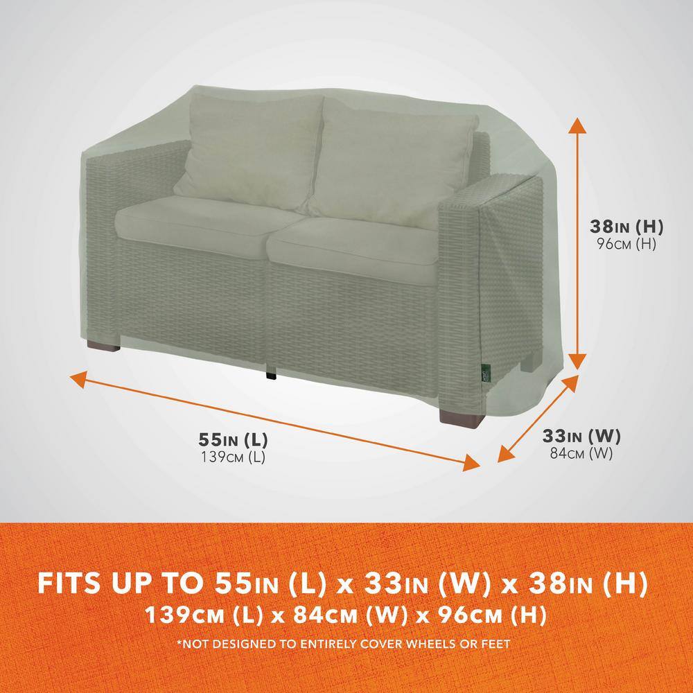Sage Green Weather-Resistant Patio Loveseat Cover