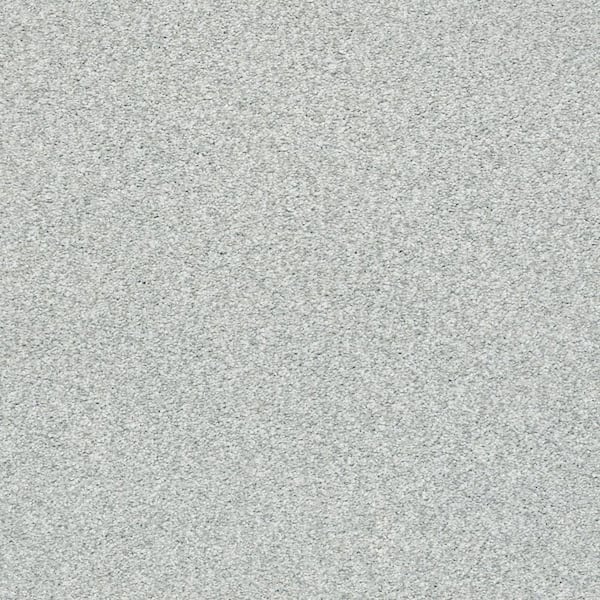 Karma II - Cracked Ice - Gray 50.5 oz. Nylon Texture Installed Carpet