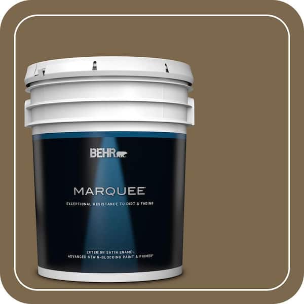 BEHR MARQUEE 5 gal. #T14-6 Boho Satin Enamel Exterior Paint & Primer