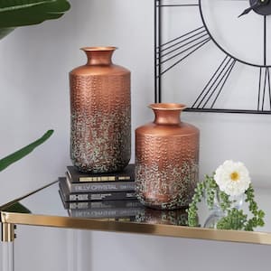 Bronze Metal Decorative Vase (Set of 2)