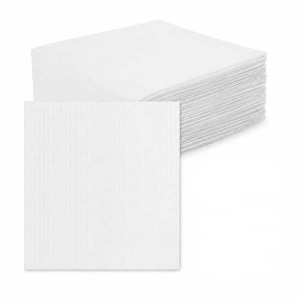 Foam Cups Pouches 50 Pack White Cushioning Disposable Packing Supplies for Fragile Items Moving Storage (50 Per Case)