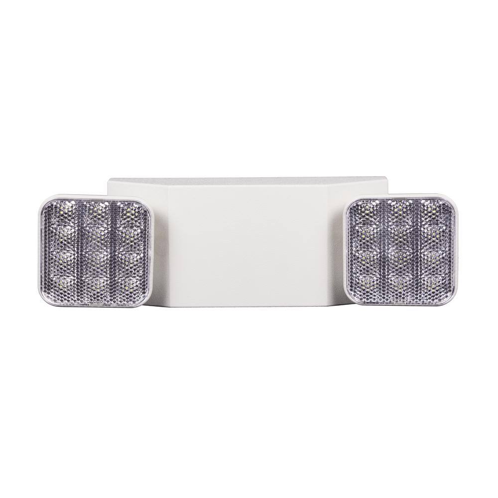 Nicor Outdoor Emergency White LED Fixture with Battery Backup