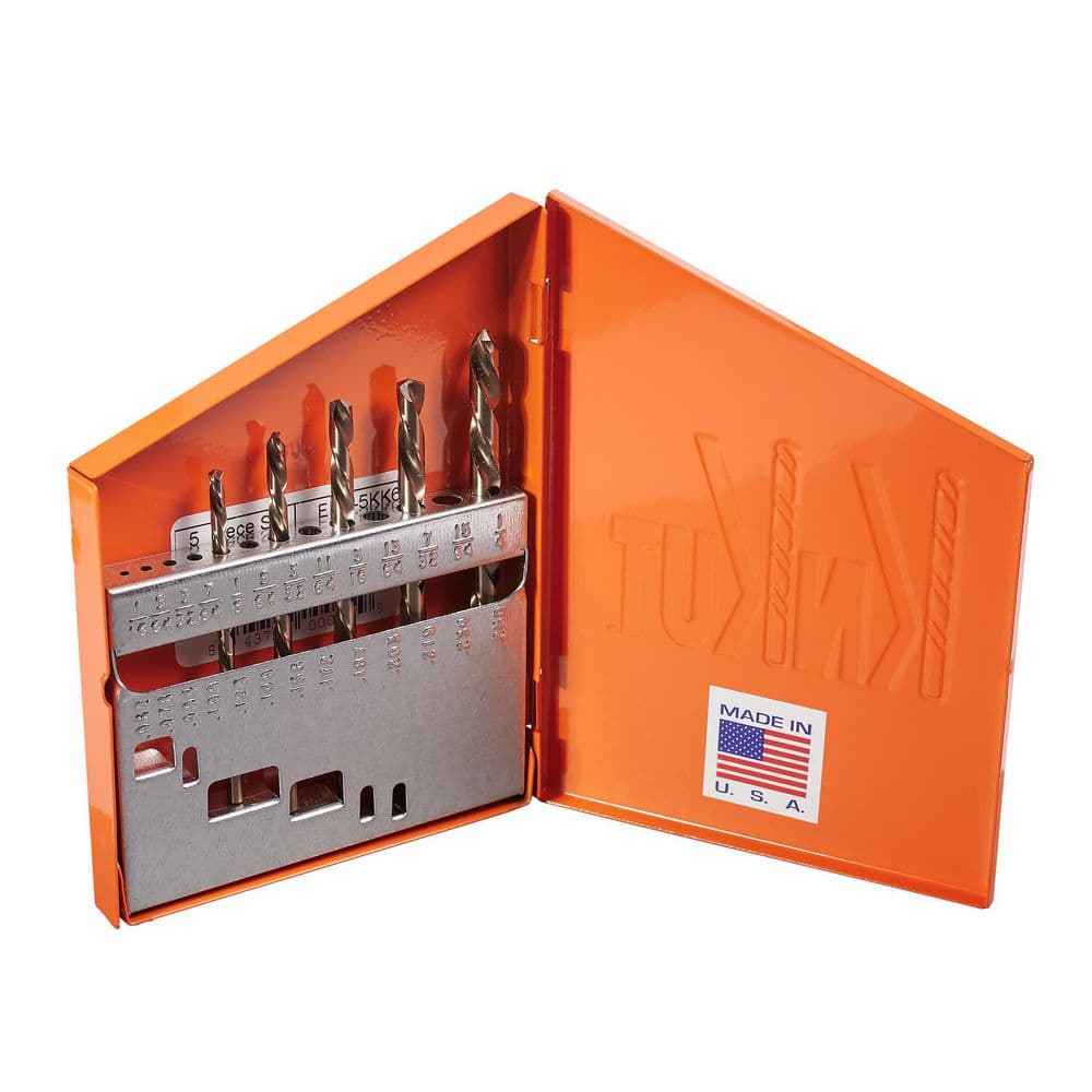 KnKut Left Hand Jobber Length Drill Bit Set (5-Piece) KNK5KK6 - The ...