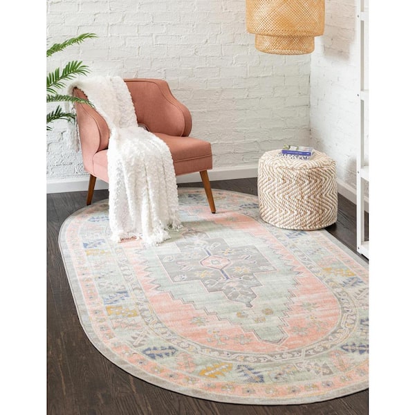 Whitney Geneva Pink 5 ft. 3 in. x 8 ft. Area Rug