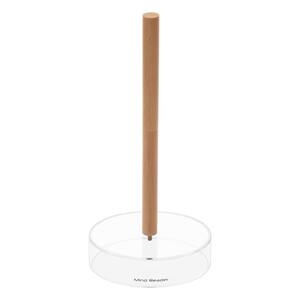 Modern Collection, Paper Towel Holder, Kitchen, Breakroom, Countertop Organizer, Rayon from Bamboo and Acrylic, Brown