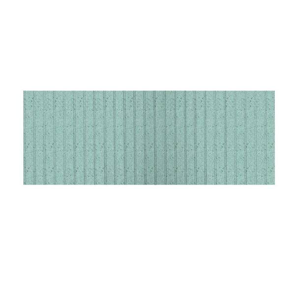 Swanstone 8 ft. x 3 ft. Beadboard One Piece Easy Up Adhesive Wainscot in Tahiti Evergreen-DISCONTINUED