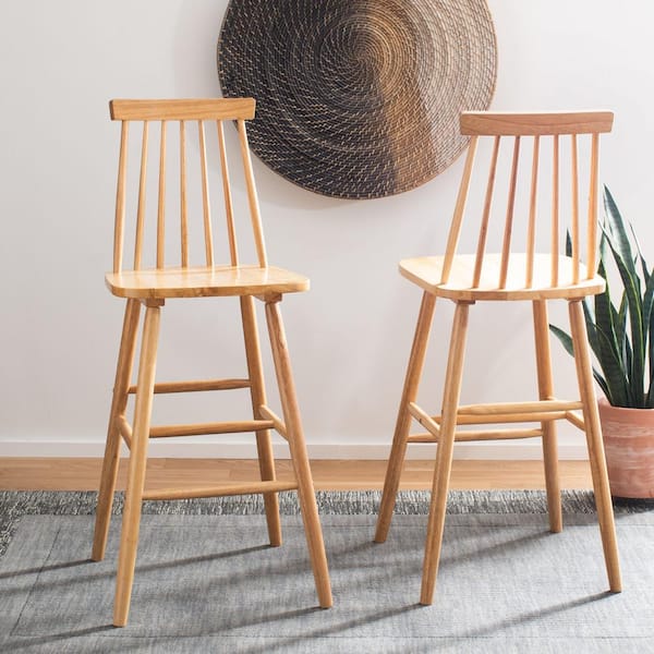 Beaufort 44.5 in. Natural Bar Stool (Set of 2)