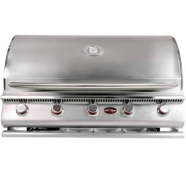 Cal Flame Top Gun 40 Inch 5 Burner Built-In Convection Grill BBQ19875C //