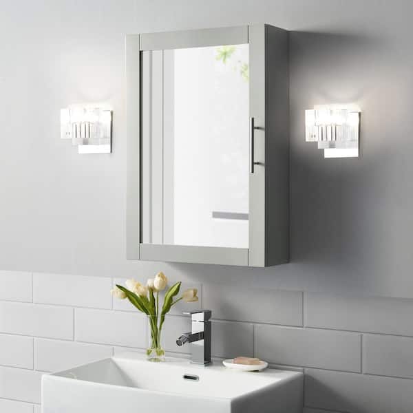 Savannah 18 in. x 26 in. x 6 in. Surface-Mount Medicine Cabinet with Mirror