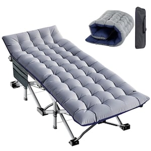 Folding Bed Cot with 3.3 in. Mattress 900 lbs. Capacity Sleeping Cot Folding Camping Cots with Carry Bag 75 in. x 28 in.