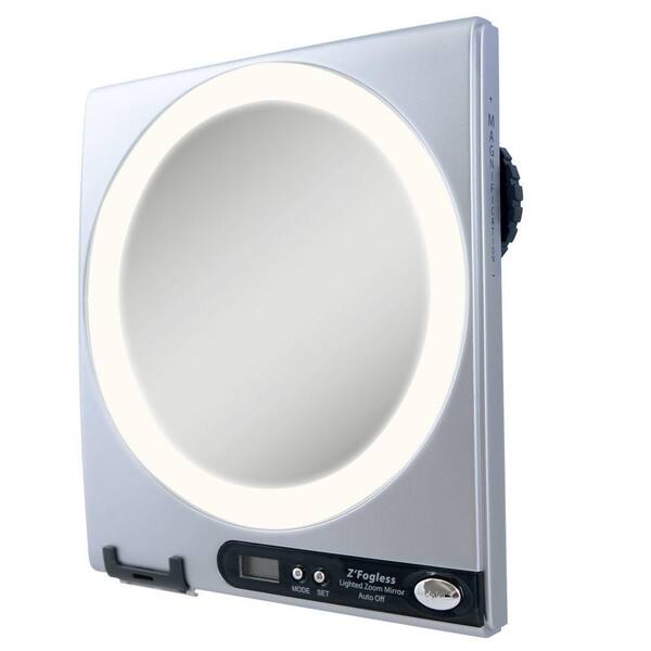 Zadro Fogless LED Lighted Shower Mirror in Silver
