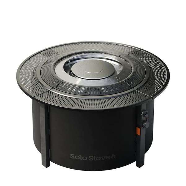 Infinity Flame 42 in. Propane Fire Pit in Charcoal Steel