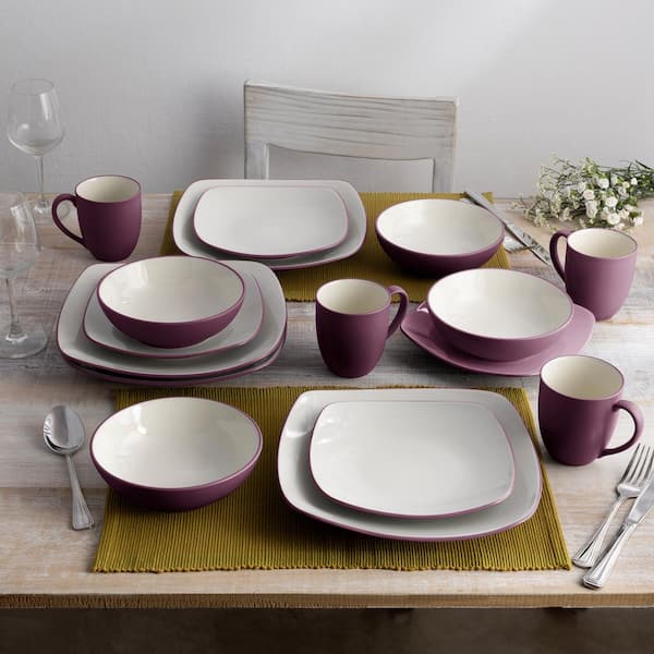 Burgundy dinnerware 2024