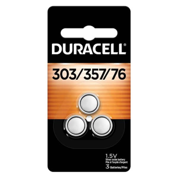 Duracell 357 Silver Oxide Button ag13 Batteries (3-Pack)
