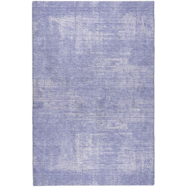 Dream Shag Premium Machine Washable Abstract ADS839 Lavender 10 ft. x 14 ft. Area Rug