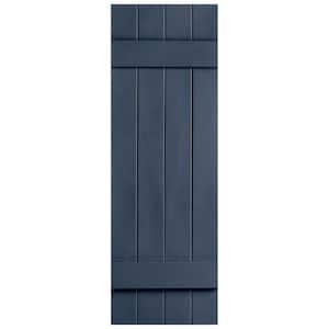 Elk Ridge Shutters 14.31 in. W x 51 in. H Polypropylene Royal Board and ...