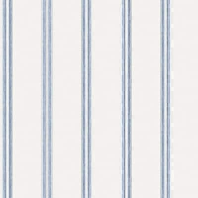 Striped - Blue - Wallpaper Rolls - Wallpaper - The Home Depot