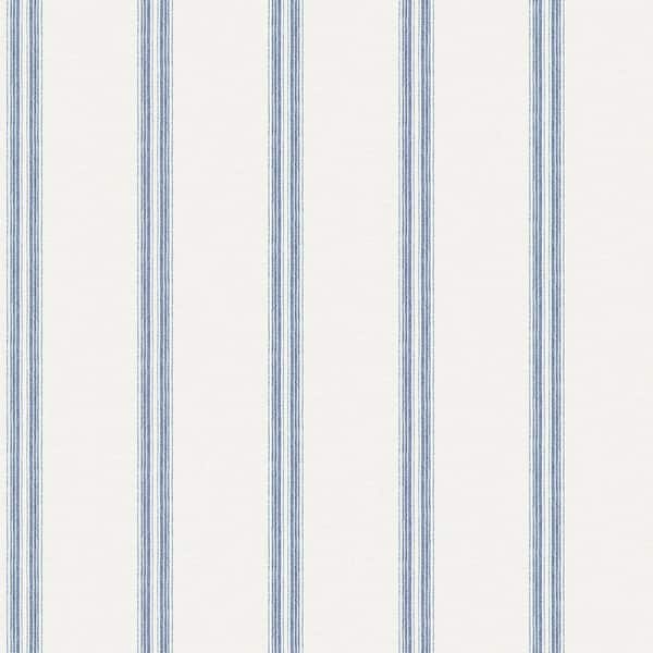 Chesapeake Johnny Navy Stripes Navy Paper Strippable Roll (Covers 56.4 sq. ft.)