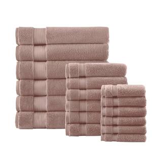 Egyptian Cotton Dusty Mauve 18-Piece Bath Sheet Towel Set