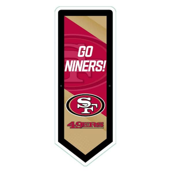 Evergreen San Francisco 49ers Pennant 9 in. x 23 in. Plug-in LED ...