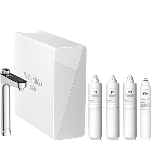 Waterdrop X12 Alkaline Mineral pH+ Tankless RO System NSF/ANSI 58 & 372 Certified Extra 3 WD-F2 and 1 WD-F1A filters 2-year supply