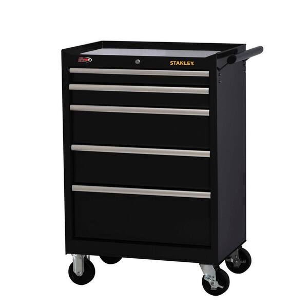 Stanley 27 in. W 5-Drawer Tool Cabinet, Black