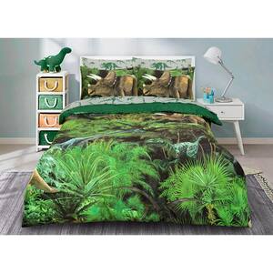 Dinosaur Forest Bed In A Bag With Sheet Set, Multi-Color, Twin