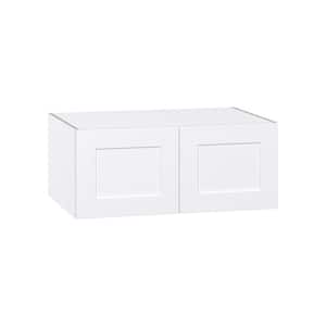 Wallace Painted Warm White Shaker Assembled Deep Wall Bridge Kitchen Cabinet (36 in. W x 15 in. H x 24 in. D)