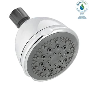 5-Spray Patterns 1.75 GPM 3.69 in. Wall Mount Fixed Shower Head in Chrome