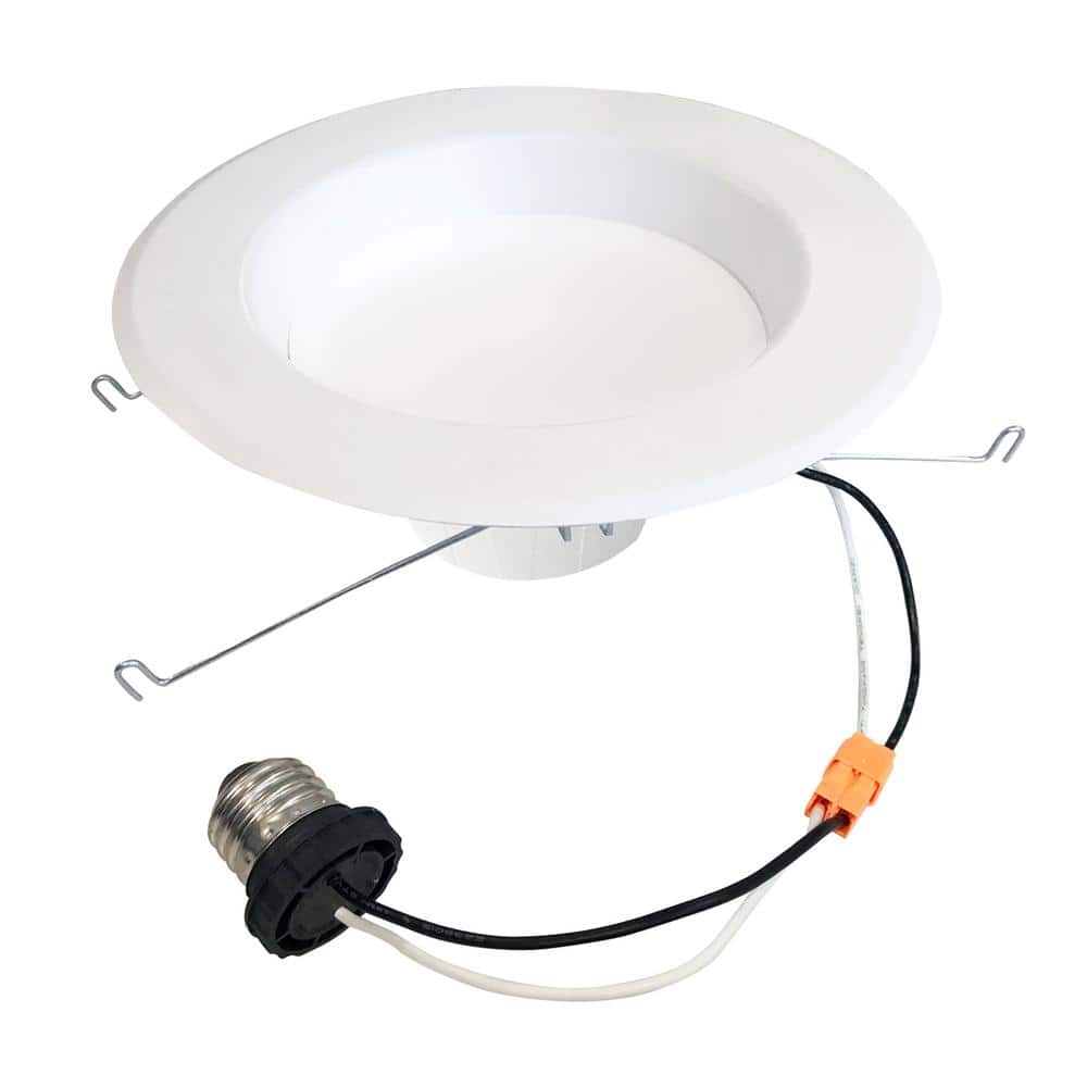 5/6 in. Adjustable 2700K Integrated LED White Retrofit, 75-Watt Equivalent 