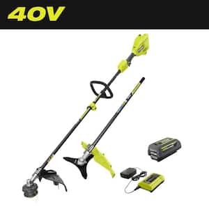40V 15 in. Expand-It Cordless Battery Attachment Capable String Trimmer & Brush-Cutter with 4.0 Ah Battery and Charger