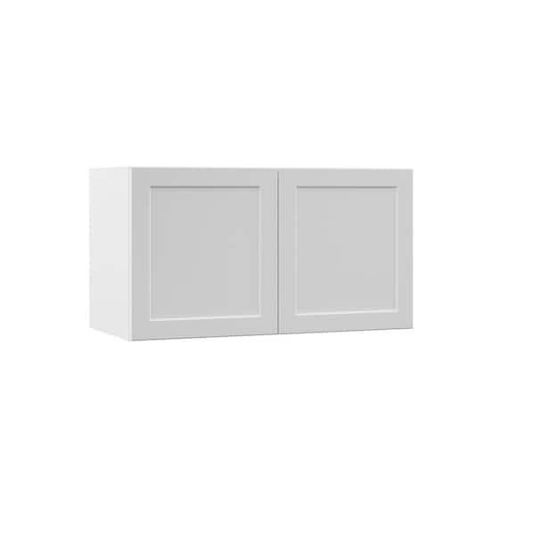 Hampton Bay Designer Series Melvern Assembled 33x18x15 in. Wall Kitchen Cabinet in White