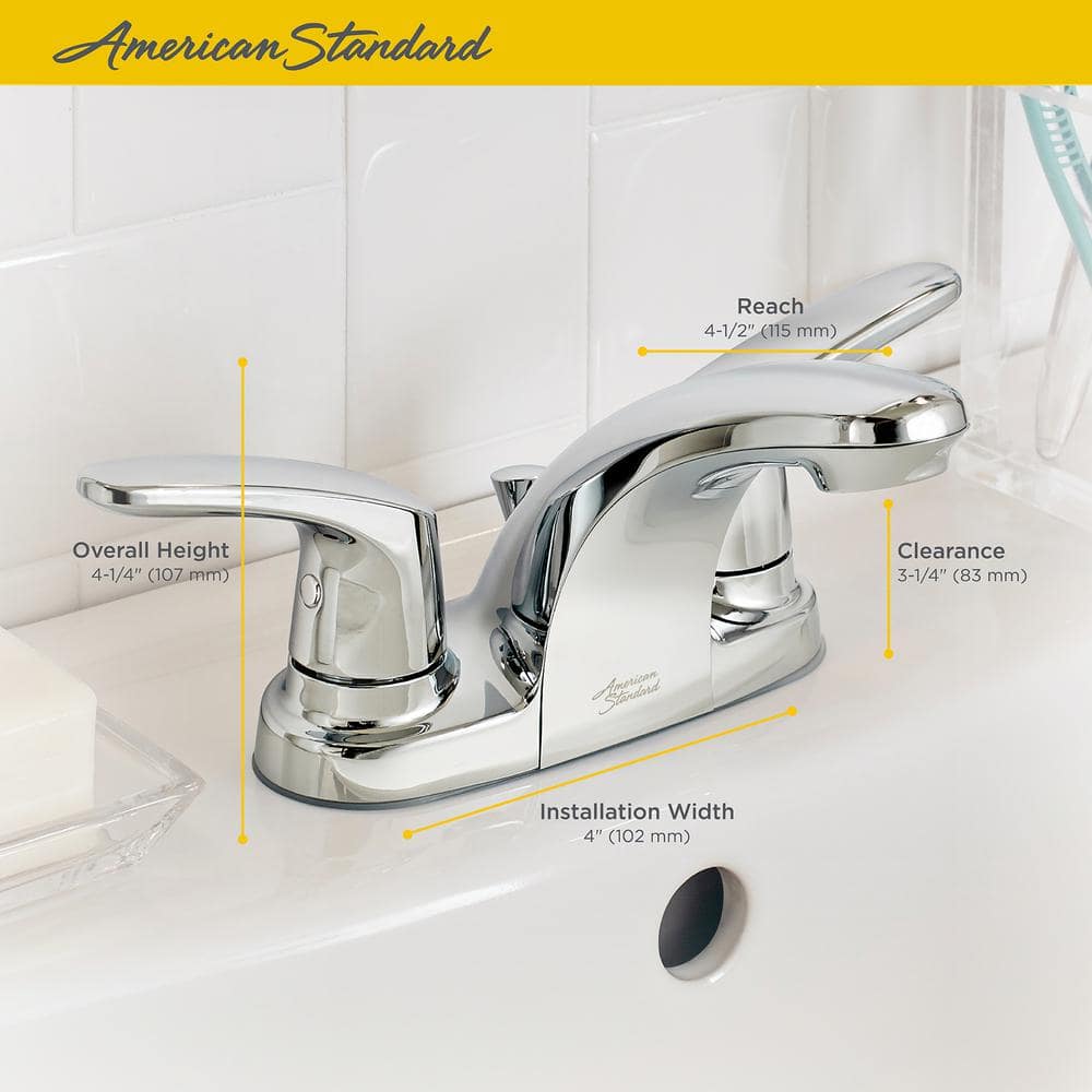 Colony Pro Brushed Nickel 2-Handle Centerset Bathroom Faucet