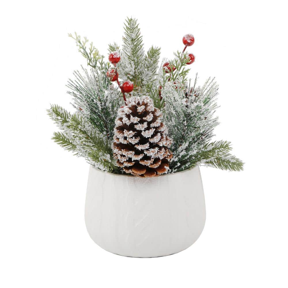 1 Pack New Christmas Flower Pot Ornaments Pot Ceramic Plant Pot